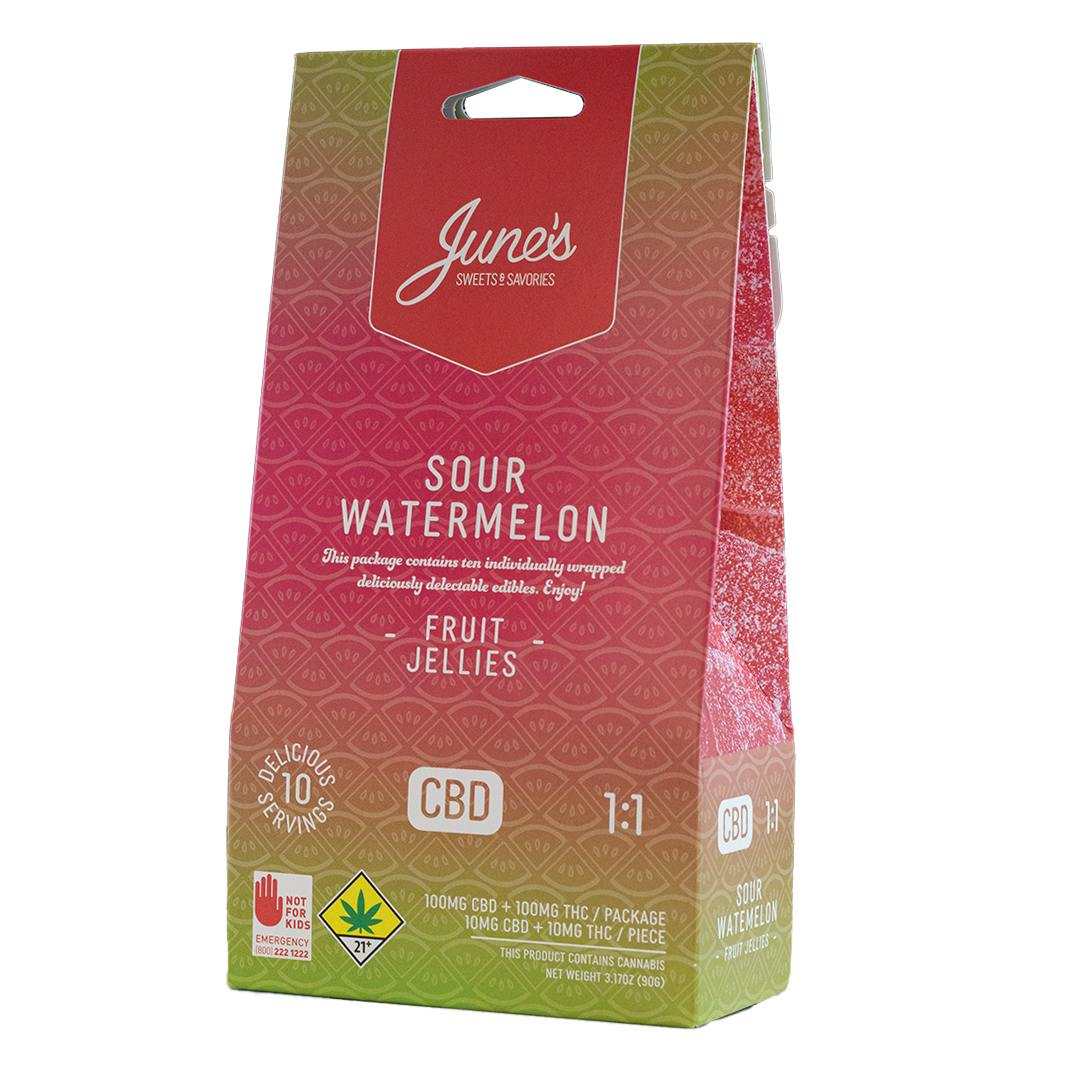 June’s 1:1 Sour Watermelon Fruit Jellies