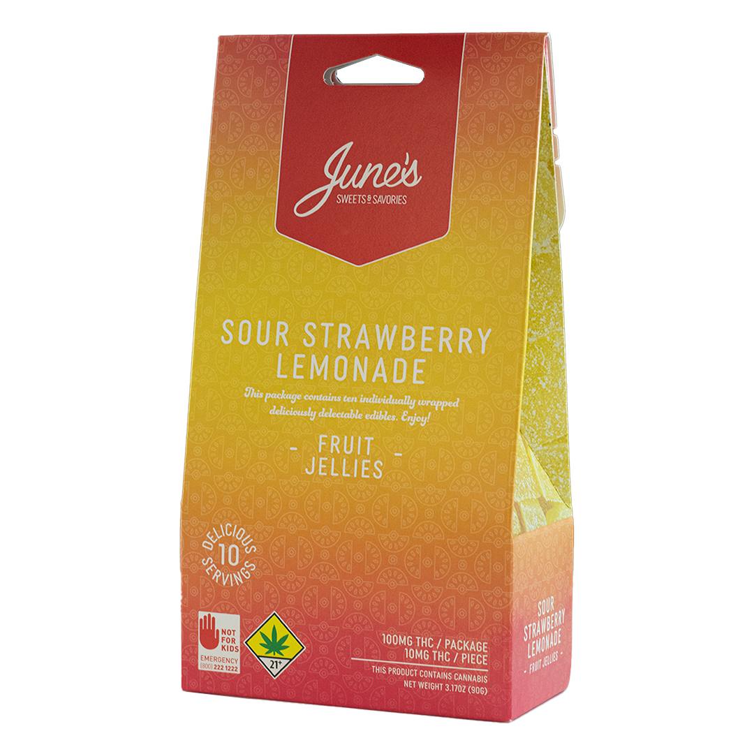 June’s Sour Strawberry Lemonade Fruit Jellies