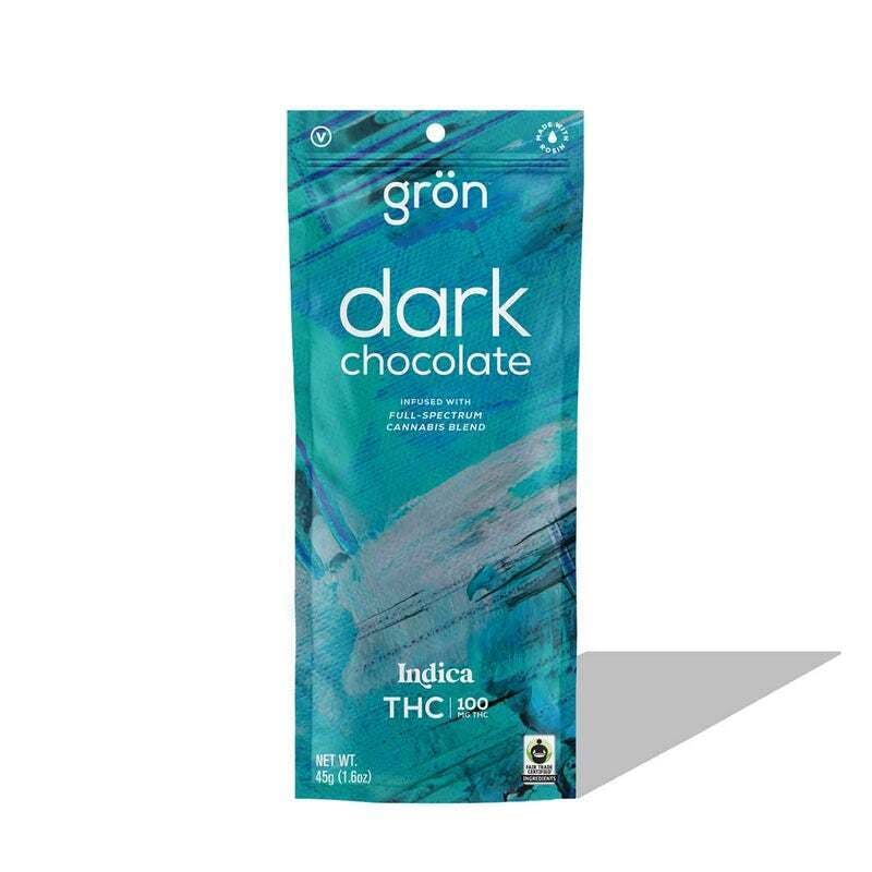 Grön Edibles: Grön THC Dark Chocolate - Indica