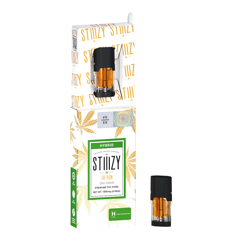 STIIIZY Vape Cartridge - PINK CHAMPAGNE 1G Live Resin Pod - STIIIZY, Cartridges