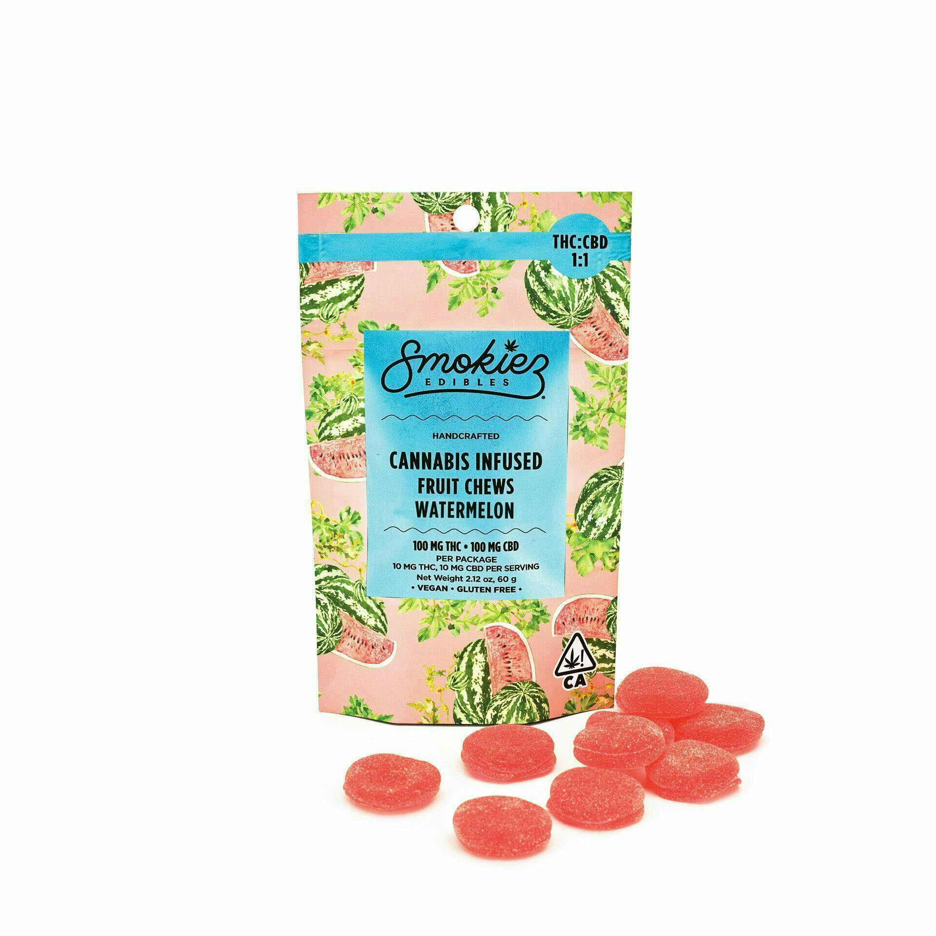 Smokiez Edibles: Watermelon Fruit Chews - :1