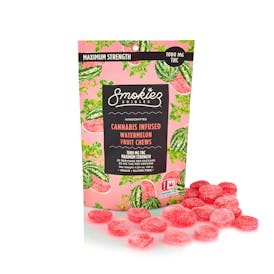 Watermelon 1000mg THC Fruit Chews - OK