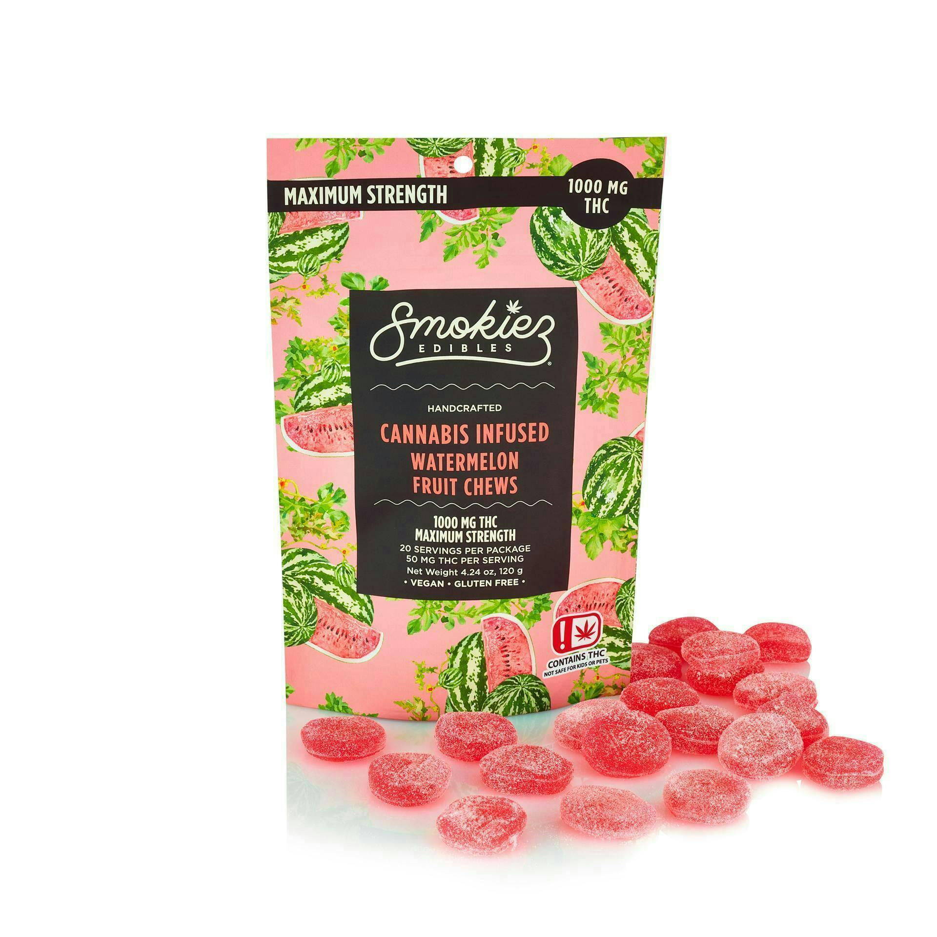 Watermelon Gummies | 1000mg | 20ct | 50mg/ea
