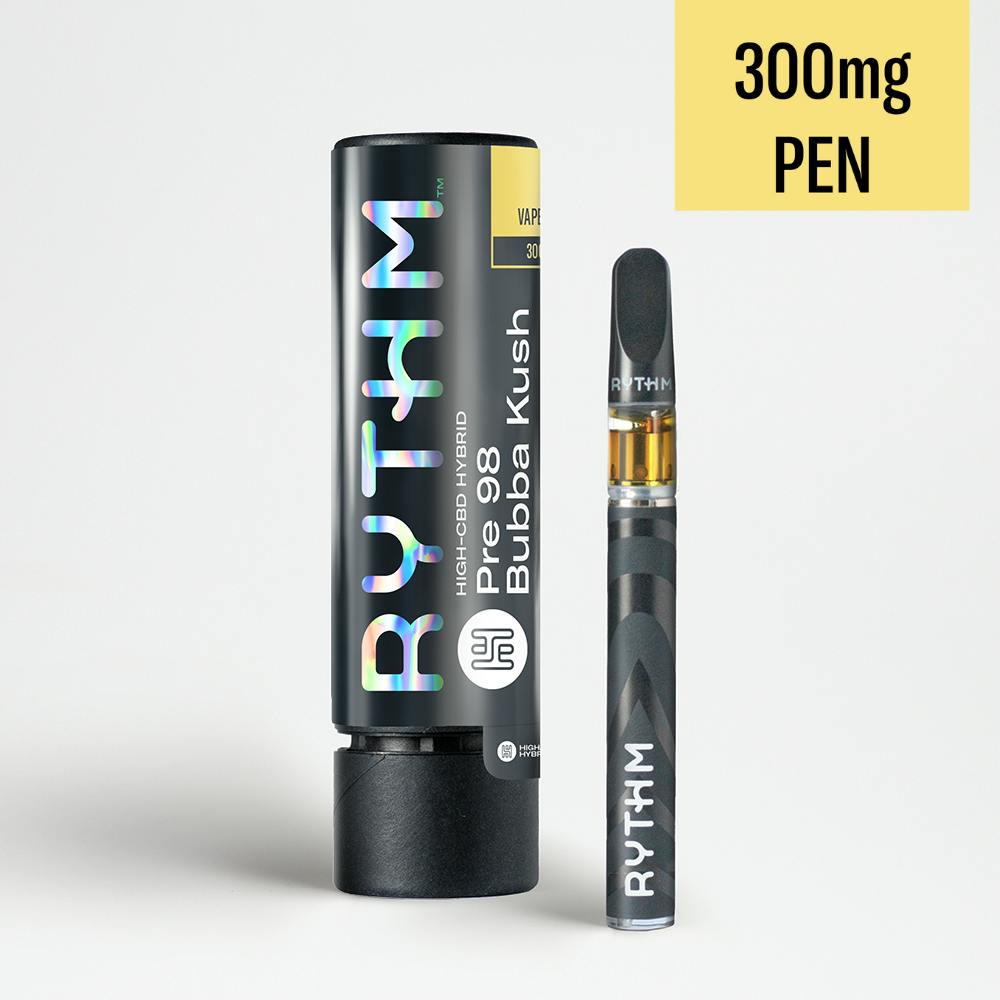RYTHM High-CBD Hybrid Ready to Use Vape Pen Pre 98 Bubba Kush