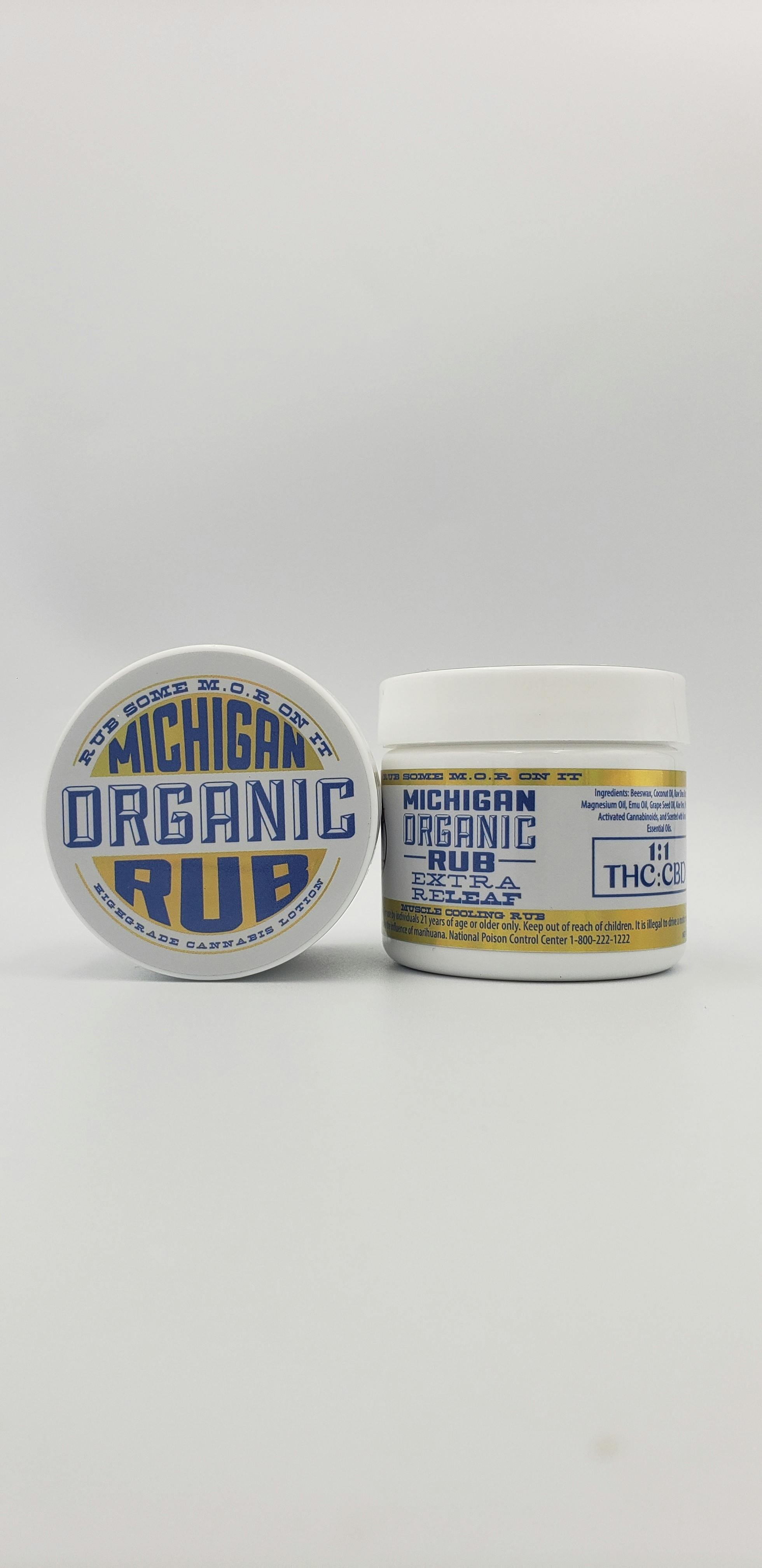 Organic Muscle cooling 1:1 300mgTHC:300mgCBD