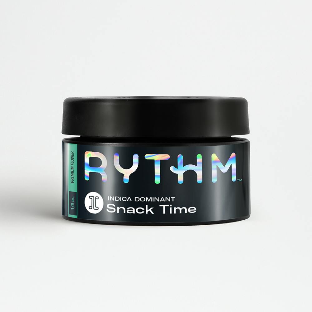 RYTHM Indica Dominant Premium Flower Snack Time 3.5g by Rythm