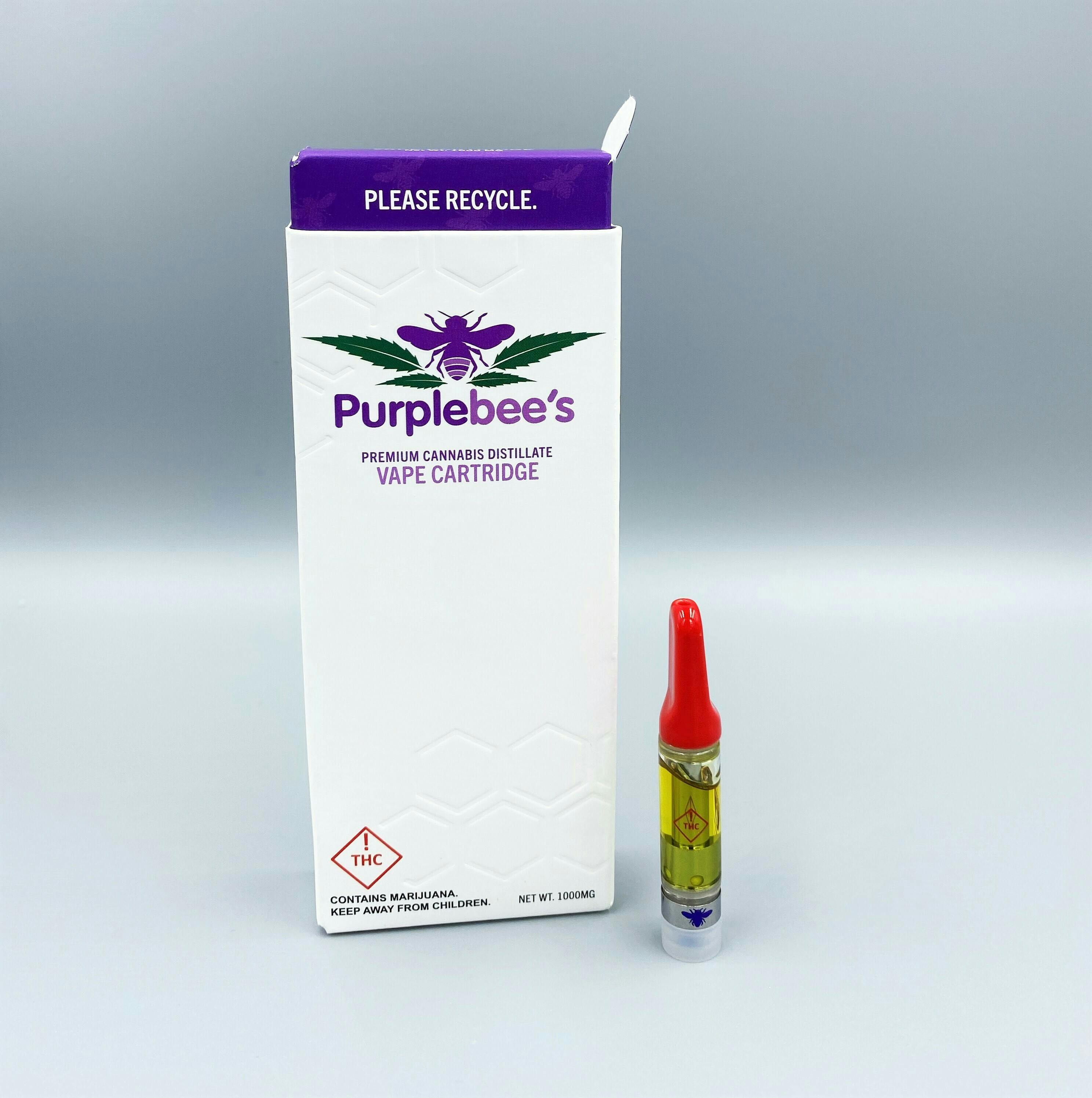 Purplebee's Vape Cartridge - 1000mg - Strawberry Parfait (S)