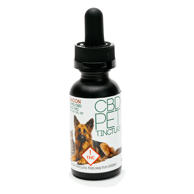 CBD Pet Tincture Bacon 50mg CBD : 1mg THC