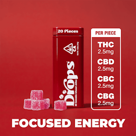 Drops – Cranberry 20 Piece (1:1 CBD:THC)