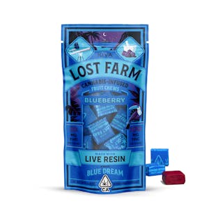 Kiva Confections - Lost Farm | Blueberry | Live Resin Strain-Specific Chews | 100mg