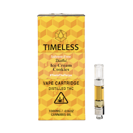 Timeless Ice Cream Cookies 1000mg Vape Cartridge (Energy)