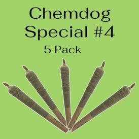 Chemdog Special #4 Pre-Roll w/ Rosin & Kief Coating - 1 1/4s - 5 Pack