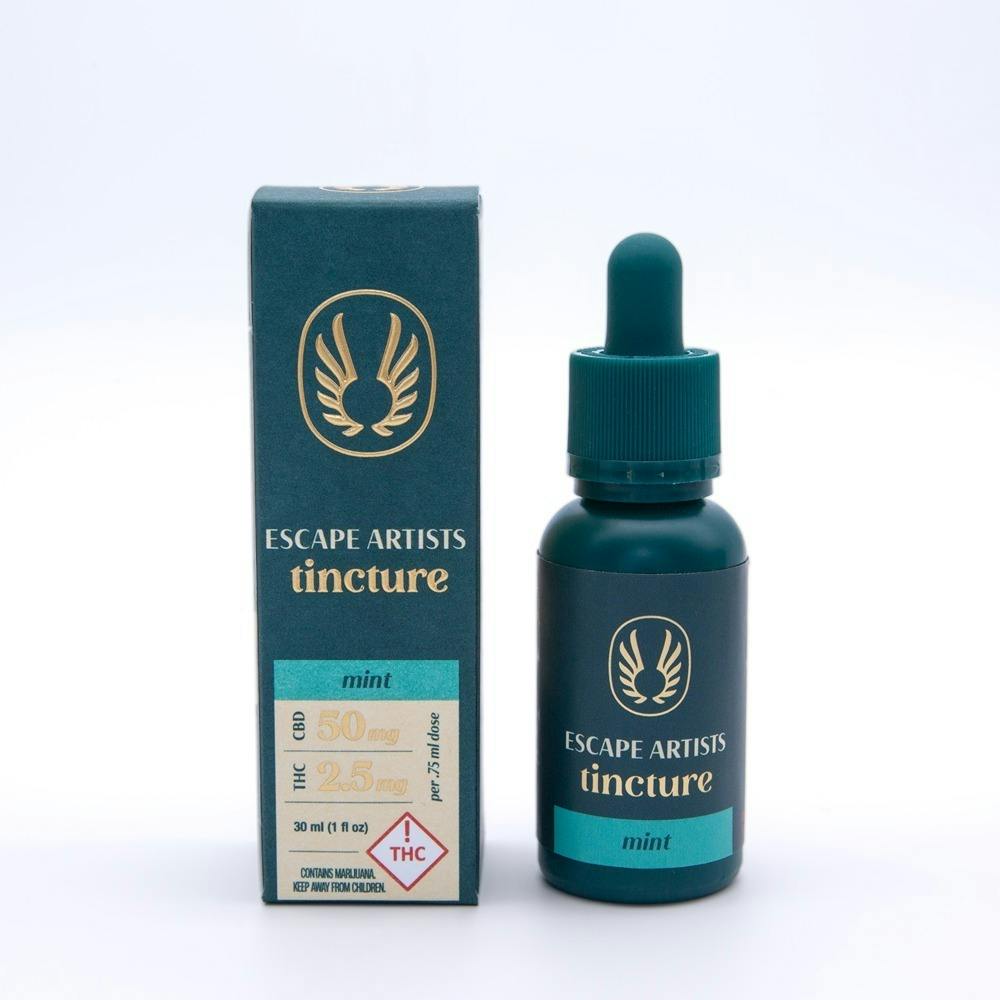 Escape Artists 20:1 Mint Tincture [1oz] (2000mg CBD : 100mg THC)