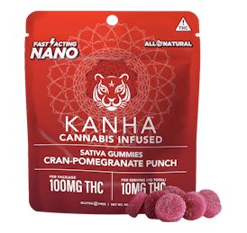 KANHA | NANO | Cran-Pomegranate Punch | Sativa | 100mg THC | 10-pack