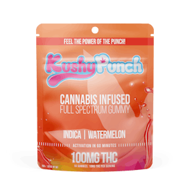 Kushy Punch - Indica Watermelon Gummy 100mg