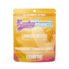 Kushy Punch - Private Reserve Strawberry Lemonade Gummy 100mg