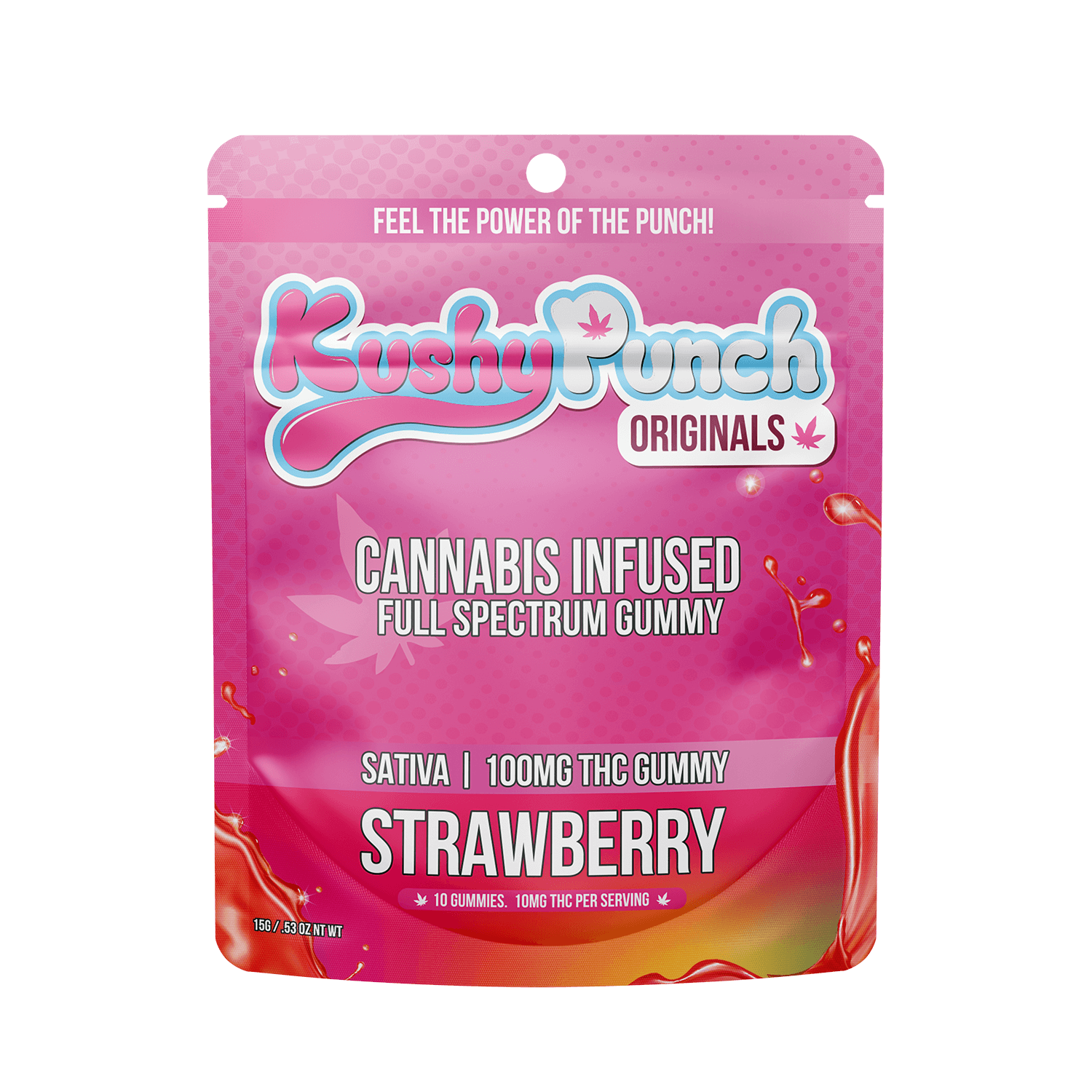 Kushy Punch - Sativa Strawberry Gummy 100mg - Kushy Punch