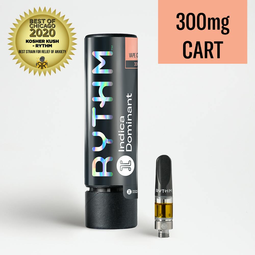 elfbar elfa master akku RYTHM Indica Dom Full Spectrum Vape Pen Hindu Kush x Chaos Kush 300mg main image 0
