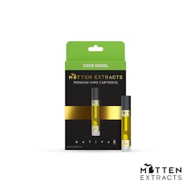 Mitten Extracts - Sour Diesel 1g Vape Cartridge (Sativa)