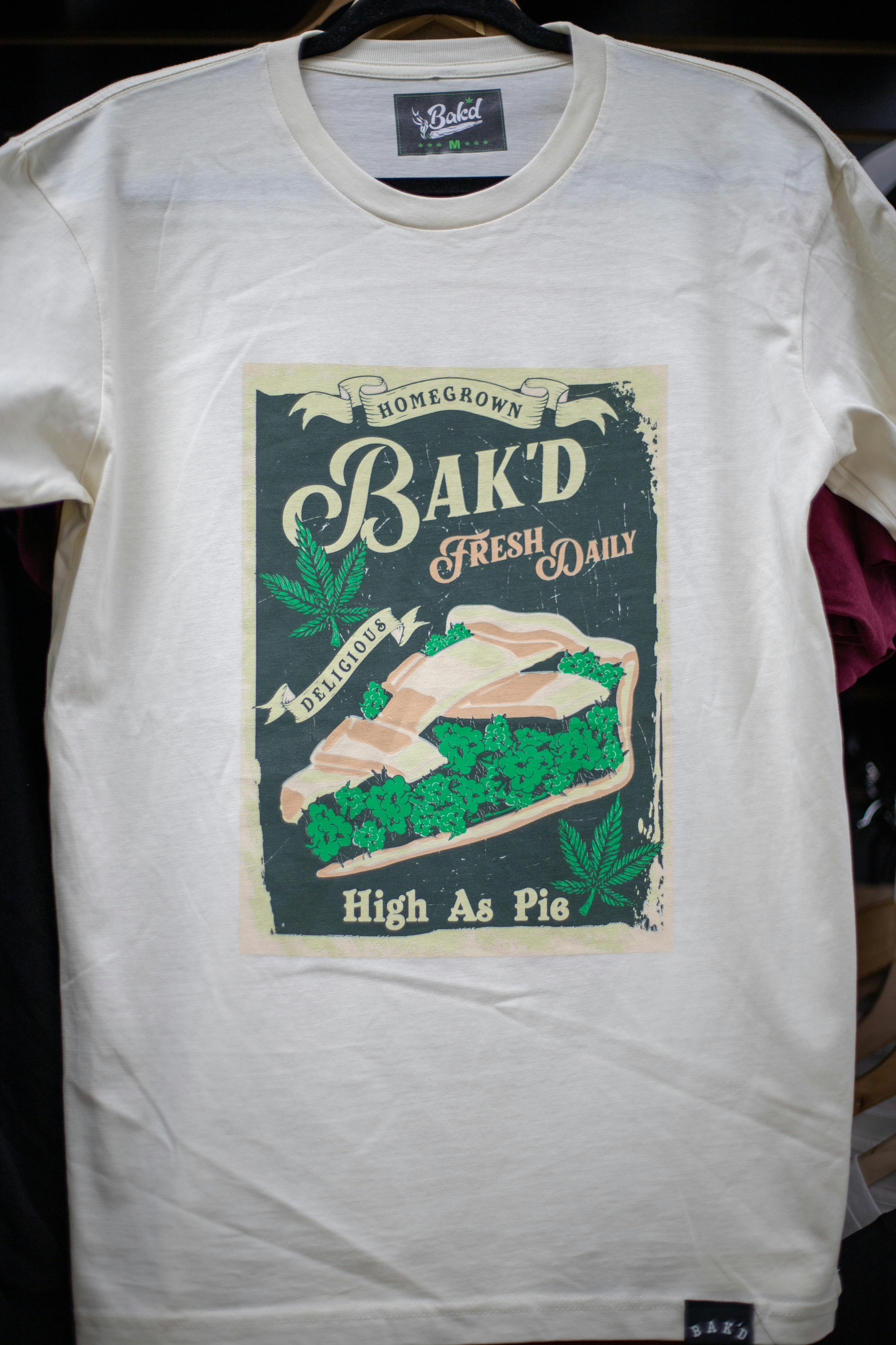 Bak'd High As Pie T-Shirt -Cream/Off White