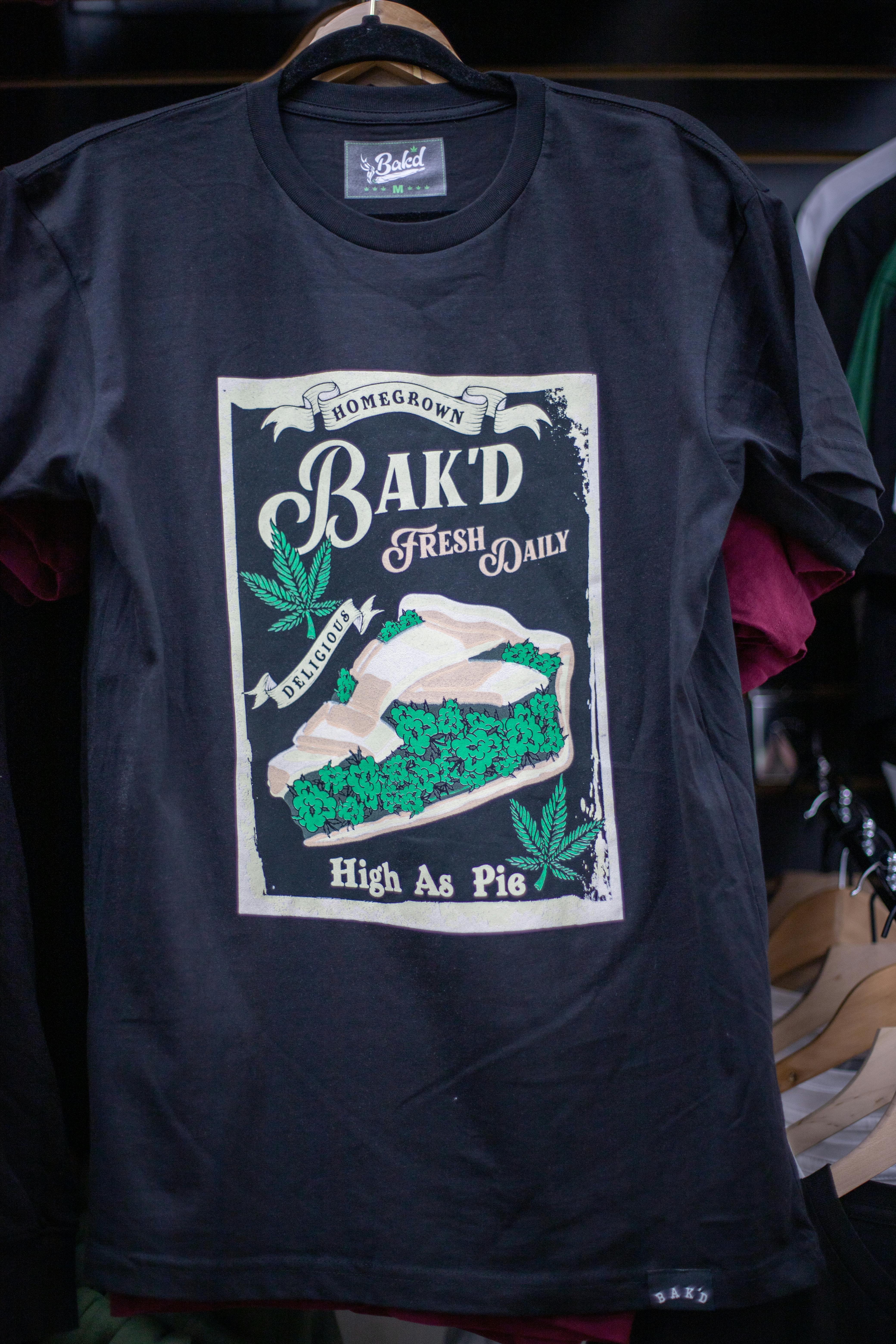 Bak'd High As Pie T-Shirt -Black