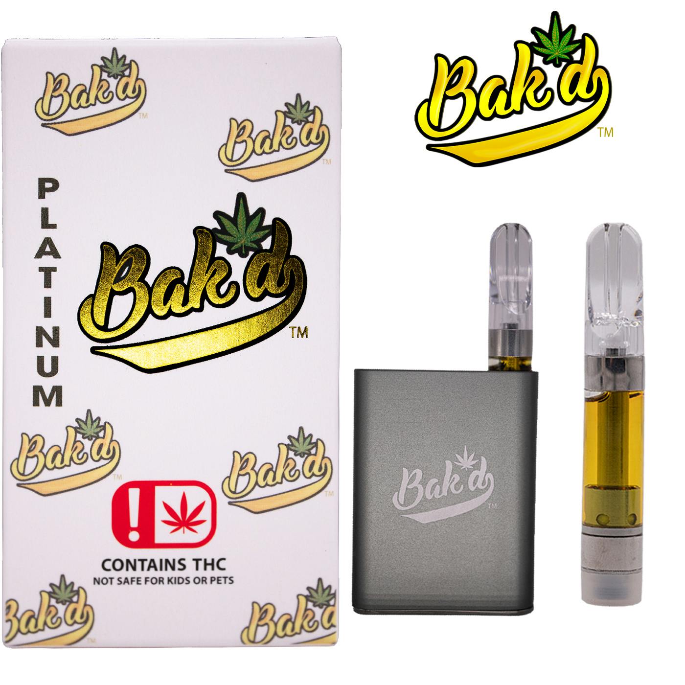 Sour Straw Haze -1000mg Bak'd Platinum Cartridge - Bak'd