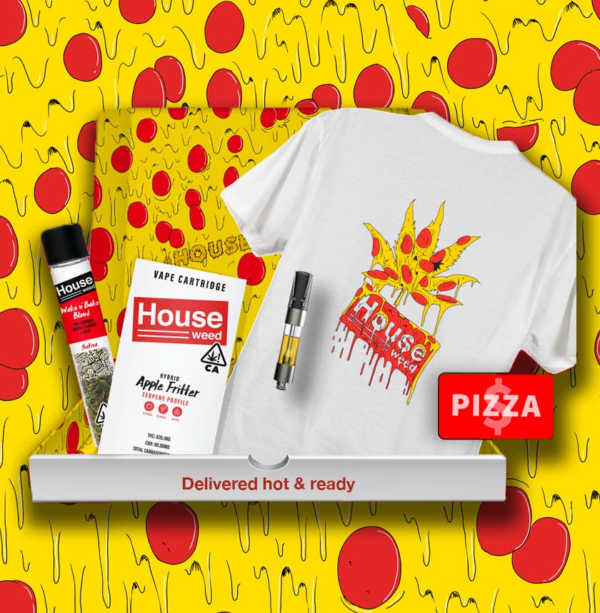 House | Special Delivery Pizza Box - House Weed