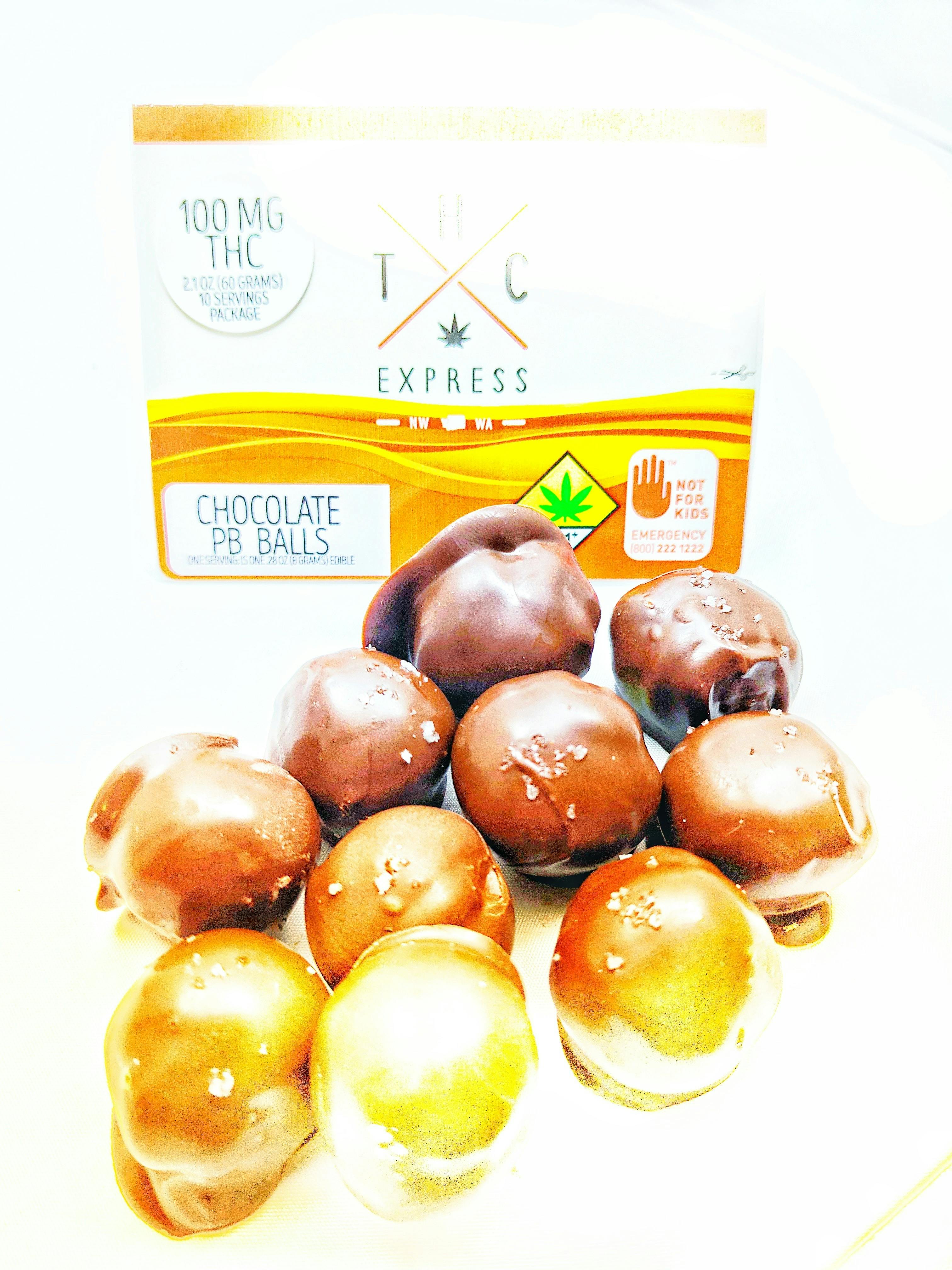 Chocolate Peanut Butter Balls 100mg 10-Pack
