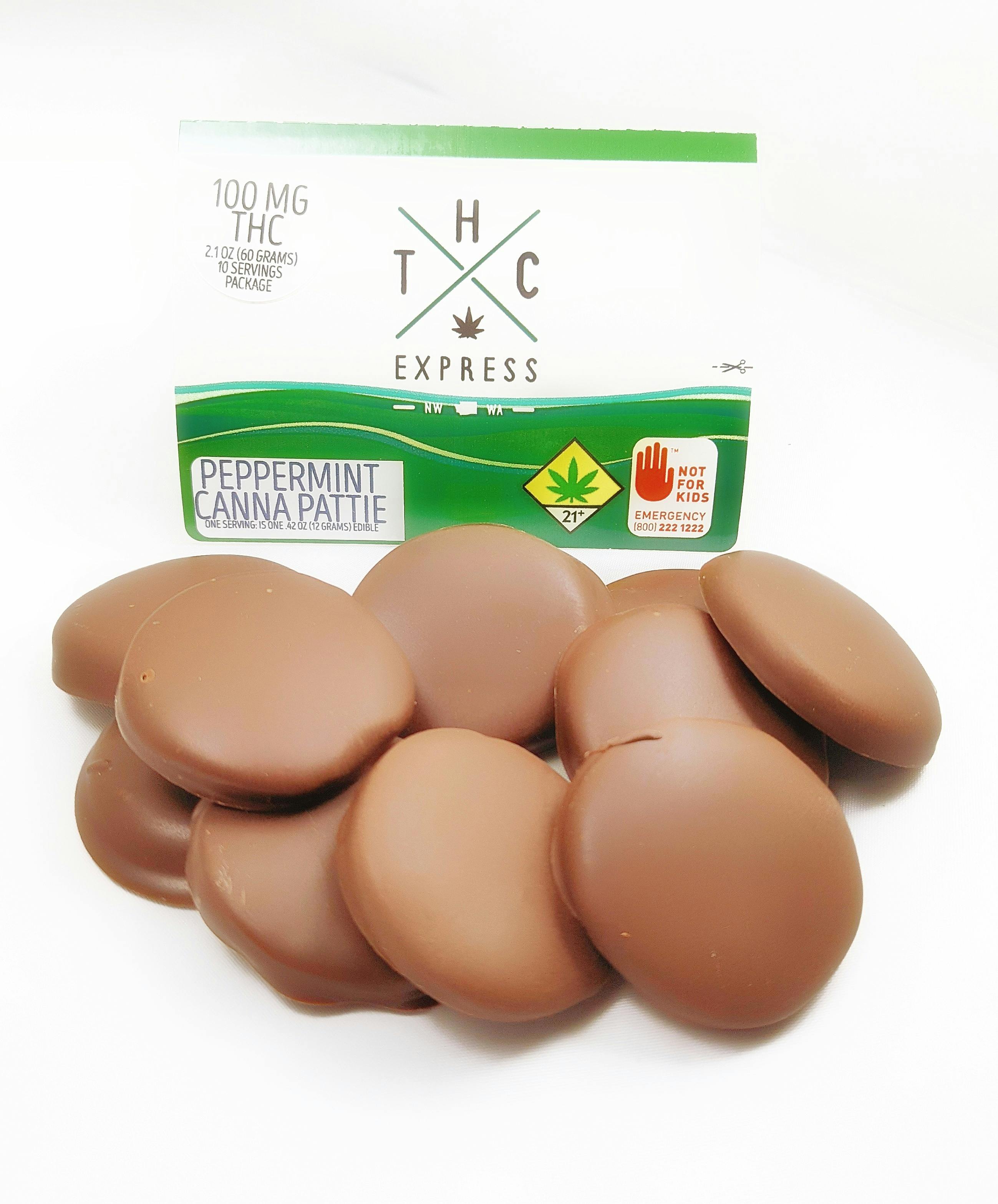 Peppermint Canna Patties 100mg 10-pack