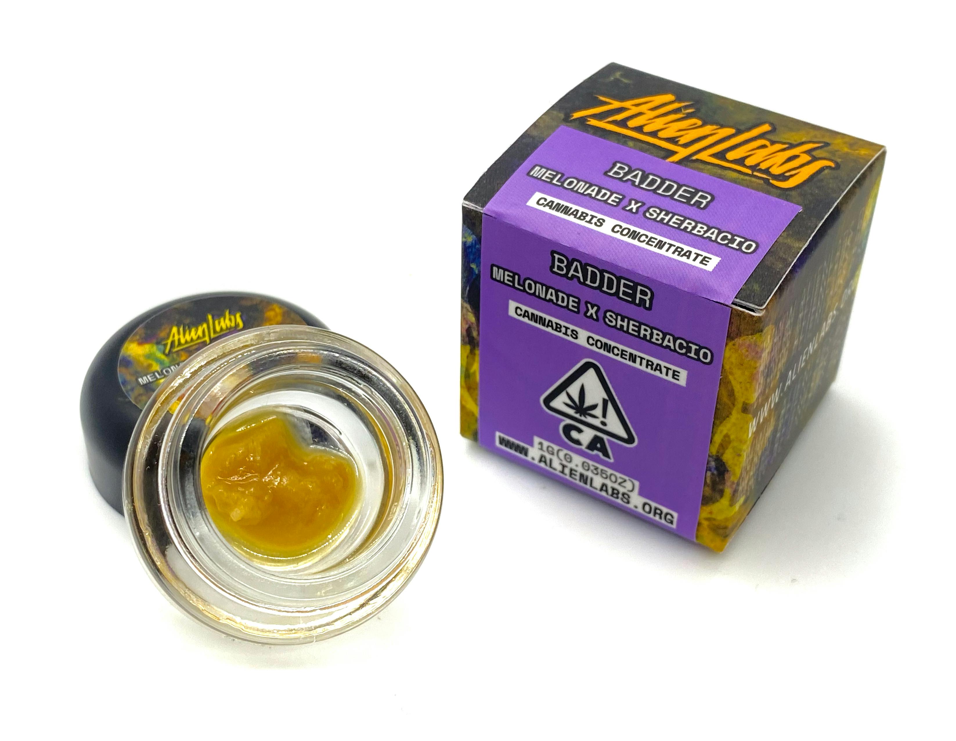 Melonade x Sherbacio Live Resin Badder 1 Gram Alien Labs