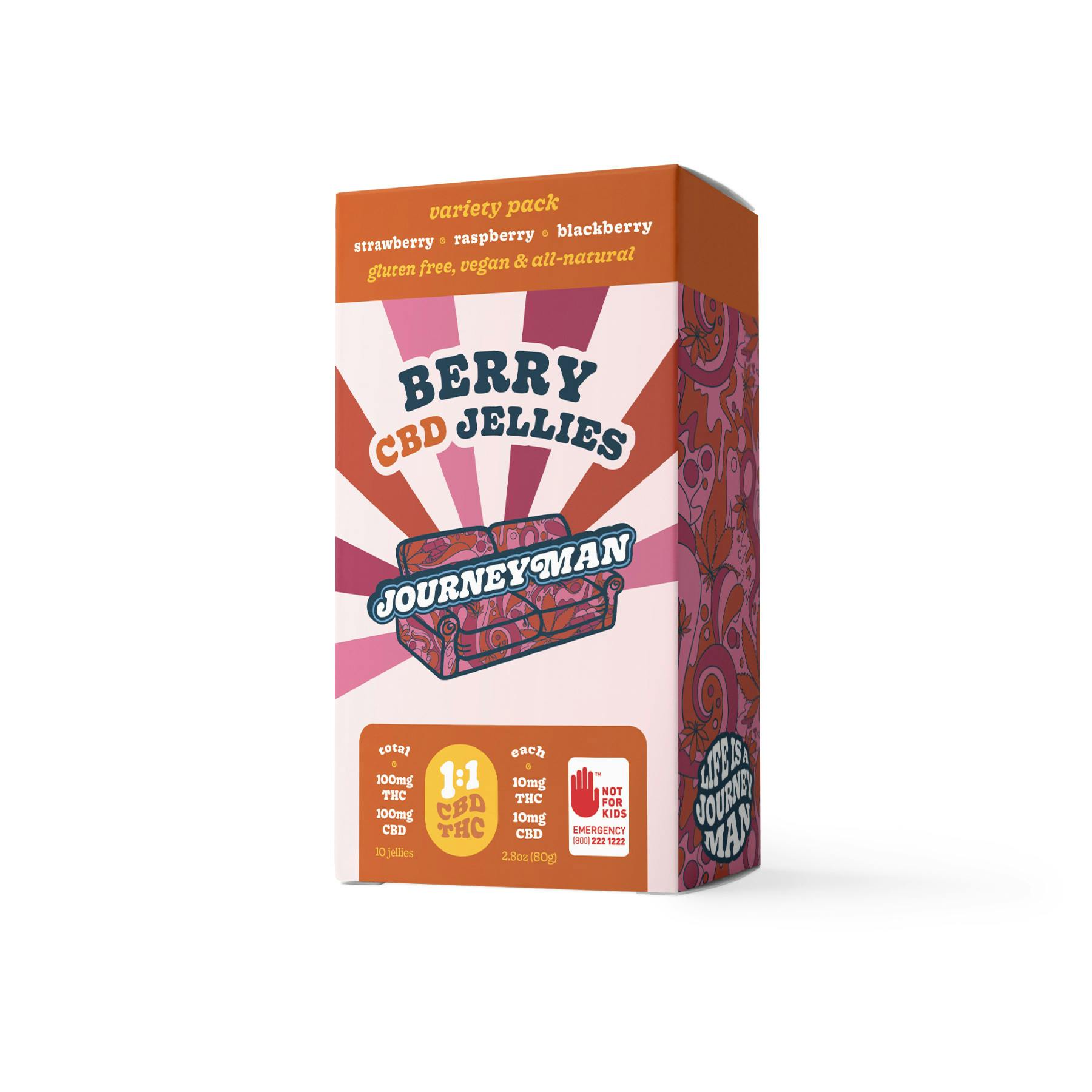 1:1 Berry CBD Jellies (100mg CBD/100mg THC)