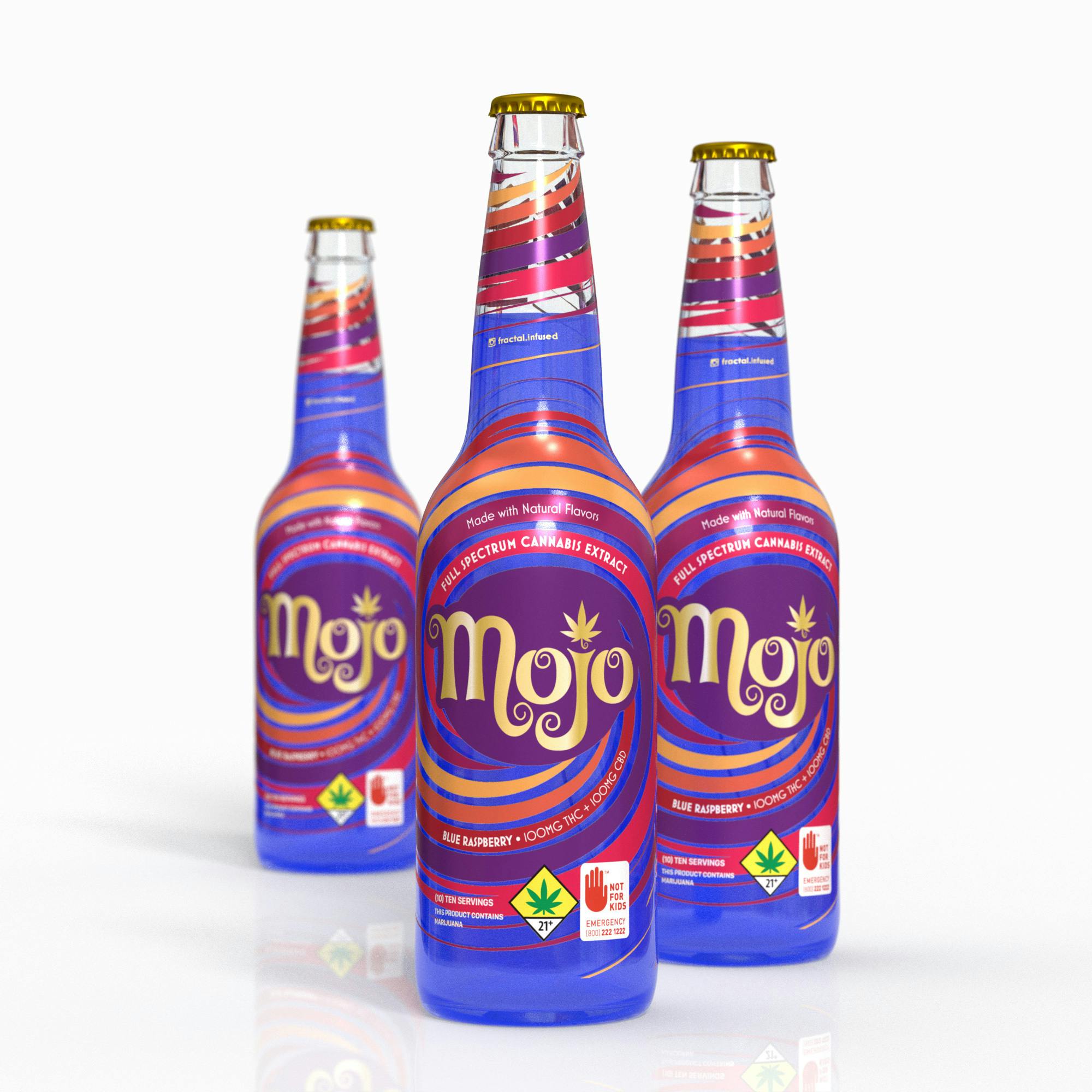 100mg Mojo Full Spectrum Blue Raspberry Soda at The Top Shelf