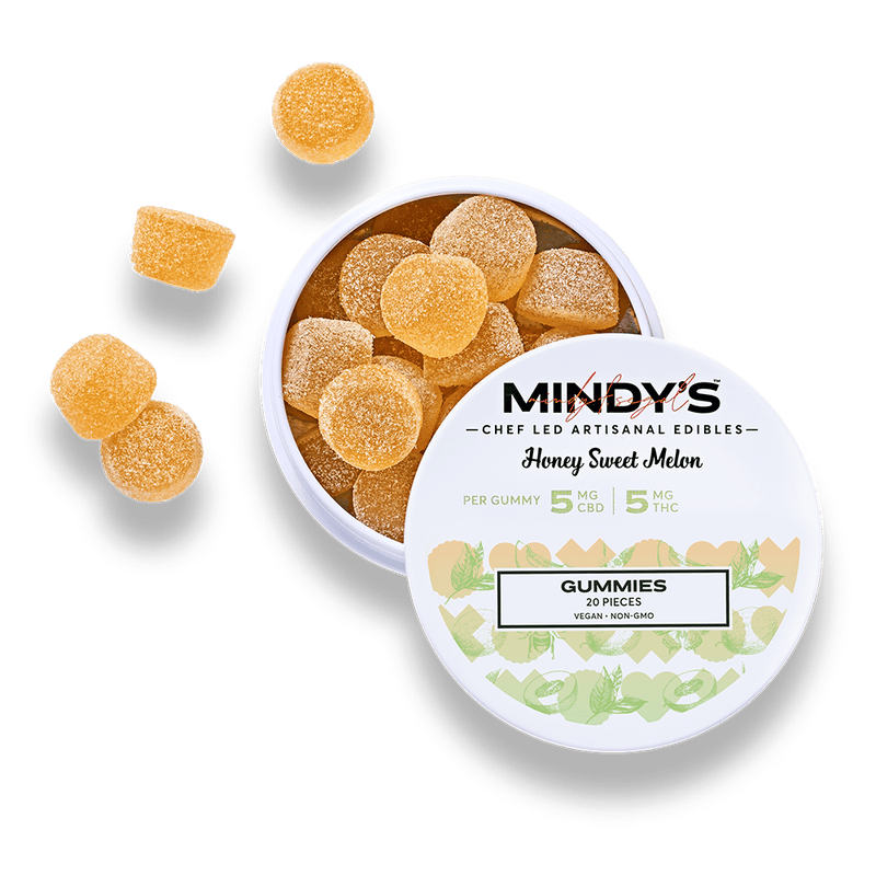 Honey Sweet Melon 1:1 Gummies | 100mg | 20ct | 5mg/ea at Mystic Greenz