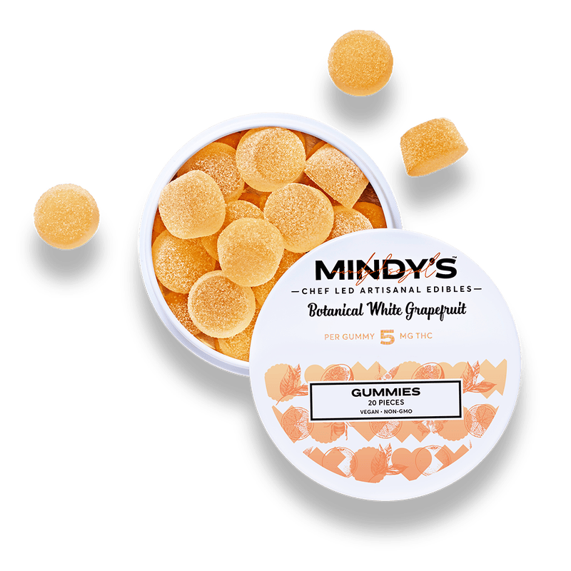 Botanical White Grapefruit Gummies | 100mg | 20ct | 5mg/ea by Mindy’s Edibles