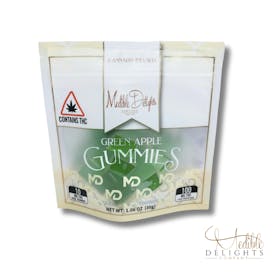 Green Apple Gummies 100mg THC (10mg THC serving)