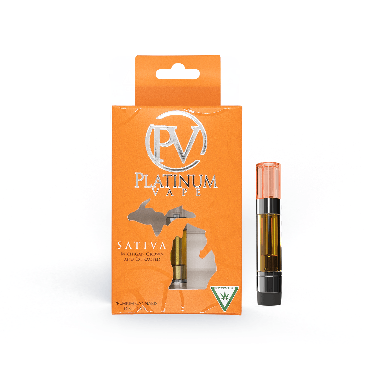 Platinum Vape Pineapple Punch (Sativa) 510 thread cartridge 1g by Platinum Vape