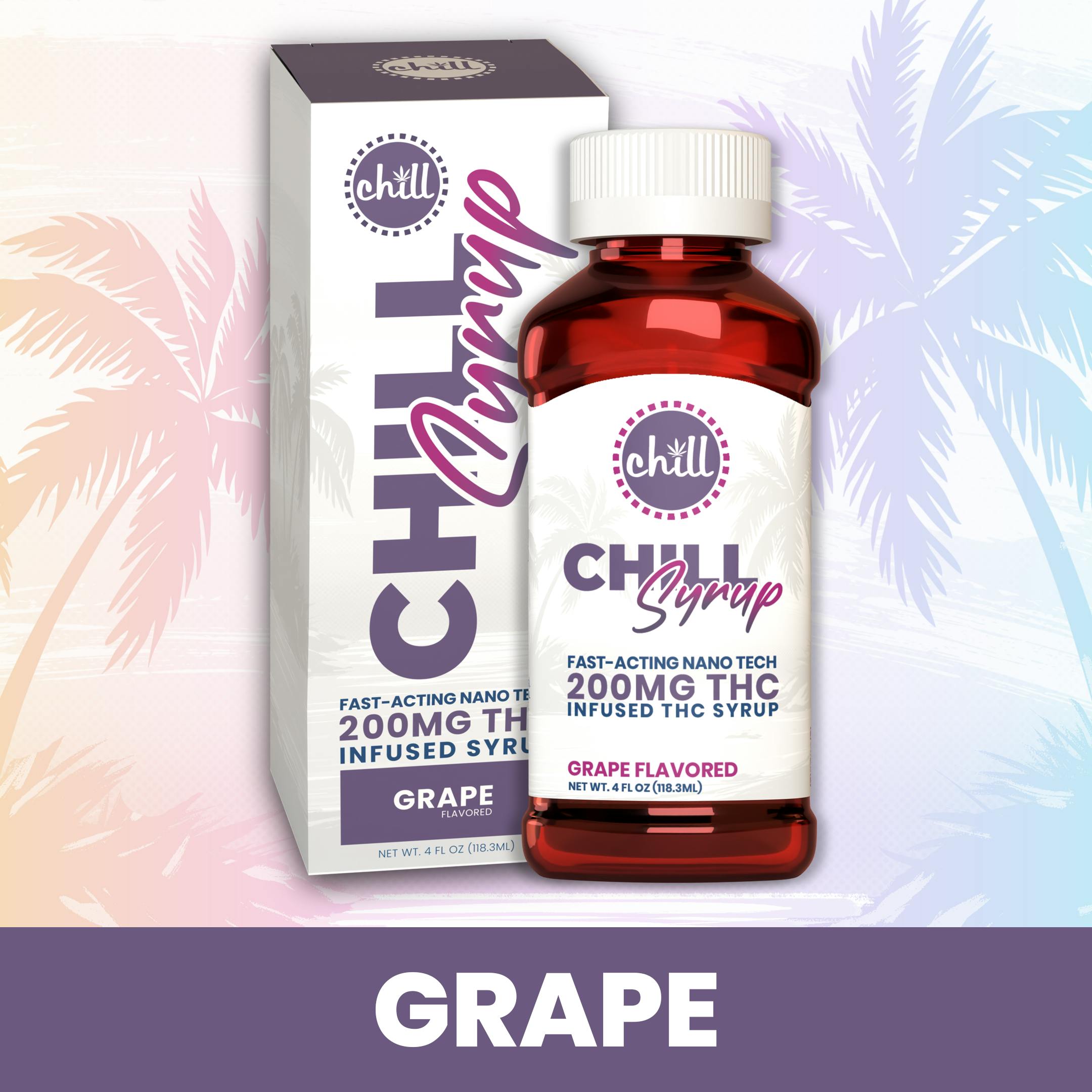 Grape | 200MG THC Syrup | Chill Medicated | MED