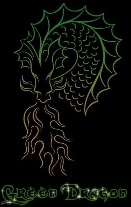 Green Dragon T Shirt | M