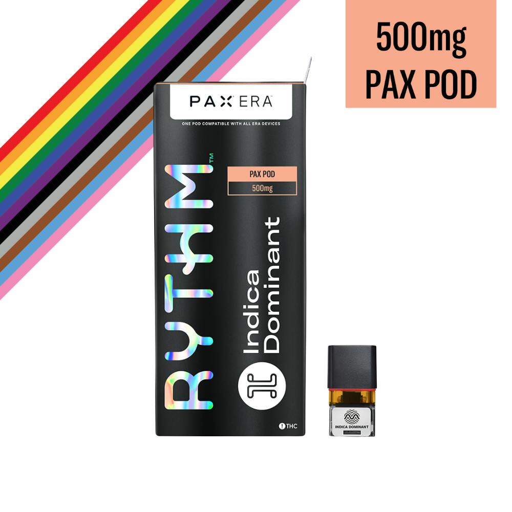 RYTHM Indica Dominant PAX Pod Strainbow 500mg by Rythm