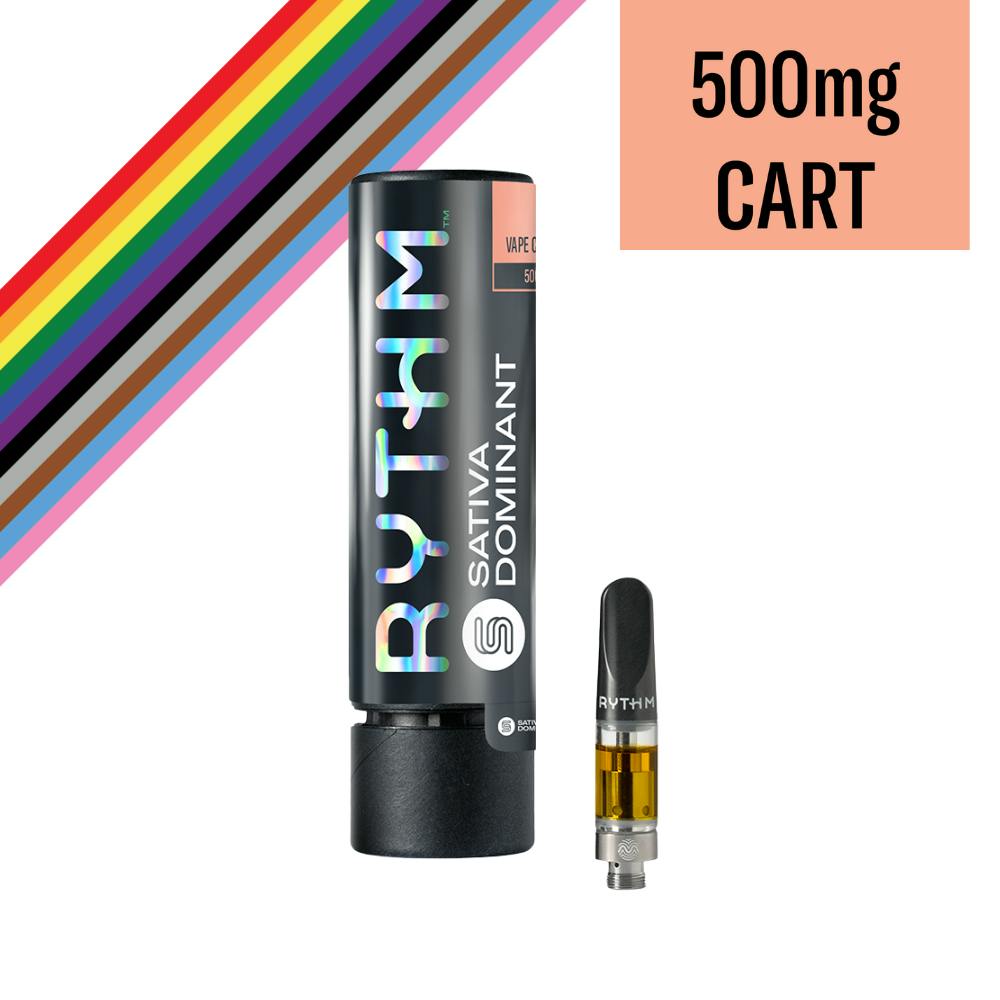 RYTHM Sativa Dominant Vape Cartridge Strainbow 500mg