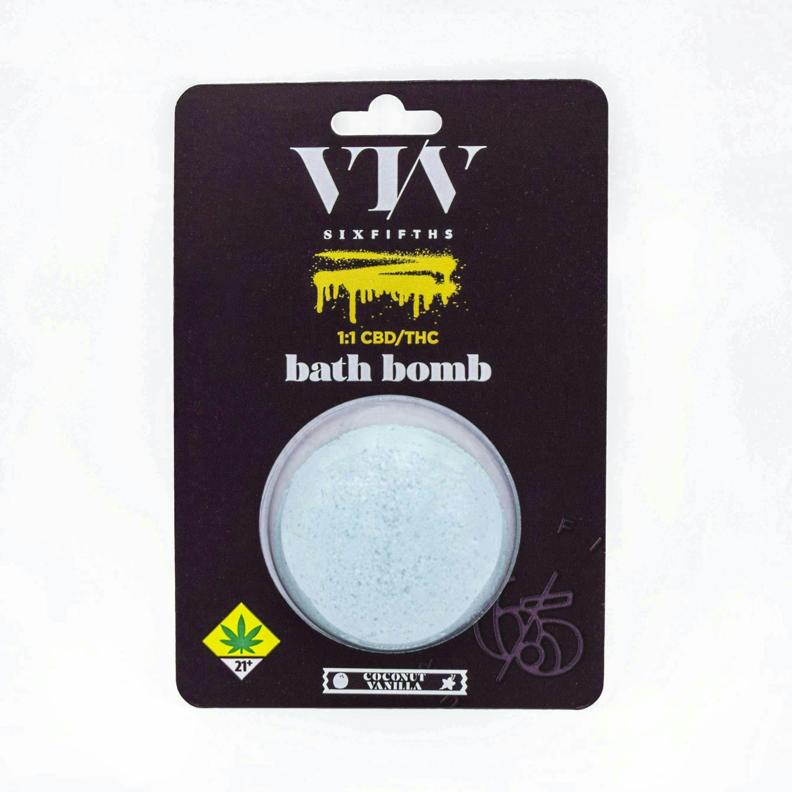 Coconut Vanilla Bath Bomb | Bath | THC:CBD 100mg:100m