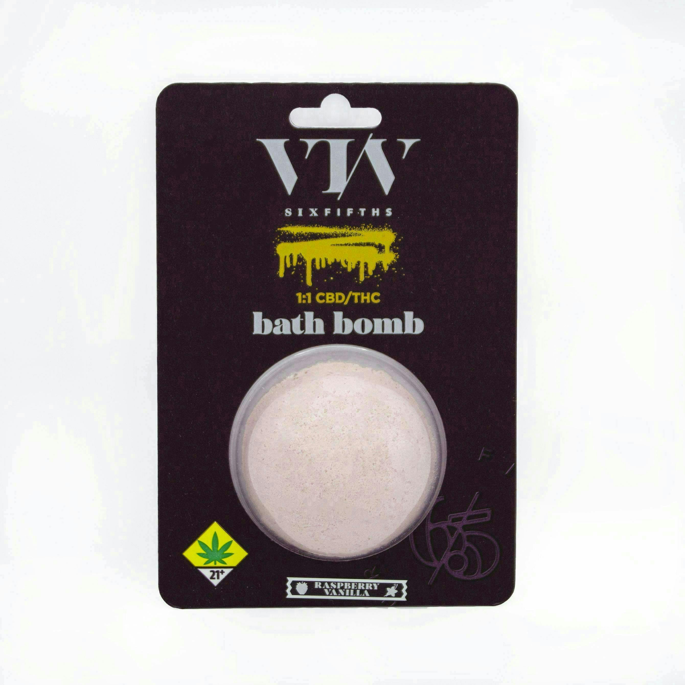 Raspberry Vanilla Bath Bomb | Bath | THC:CBD 100mg:100mg