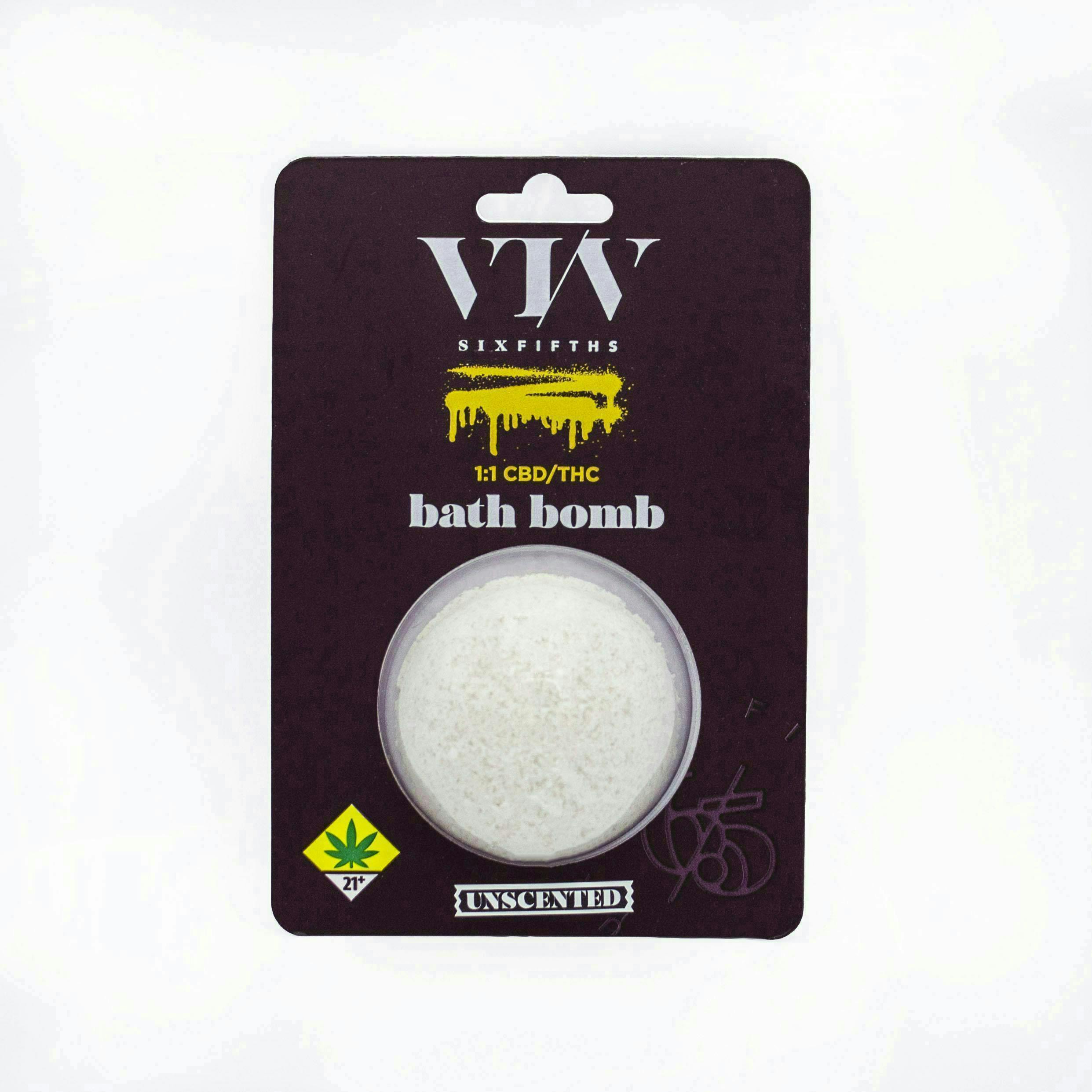 Unscented Bath Bomb | Bath | THC:CBD 100mg:100mg