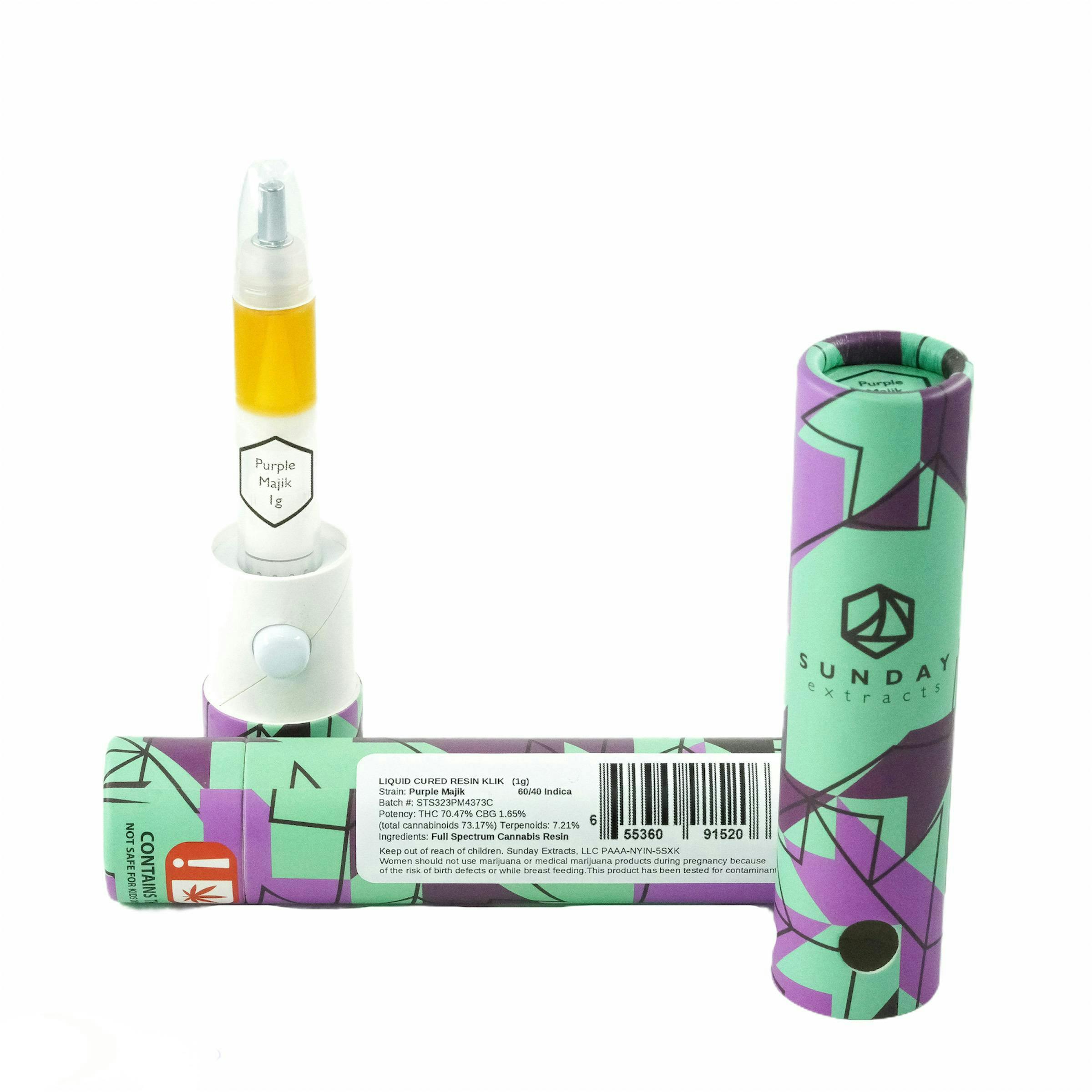1g Cured Resin Klik - Purple Majik