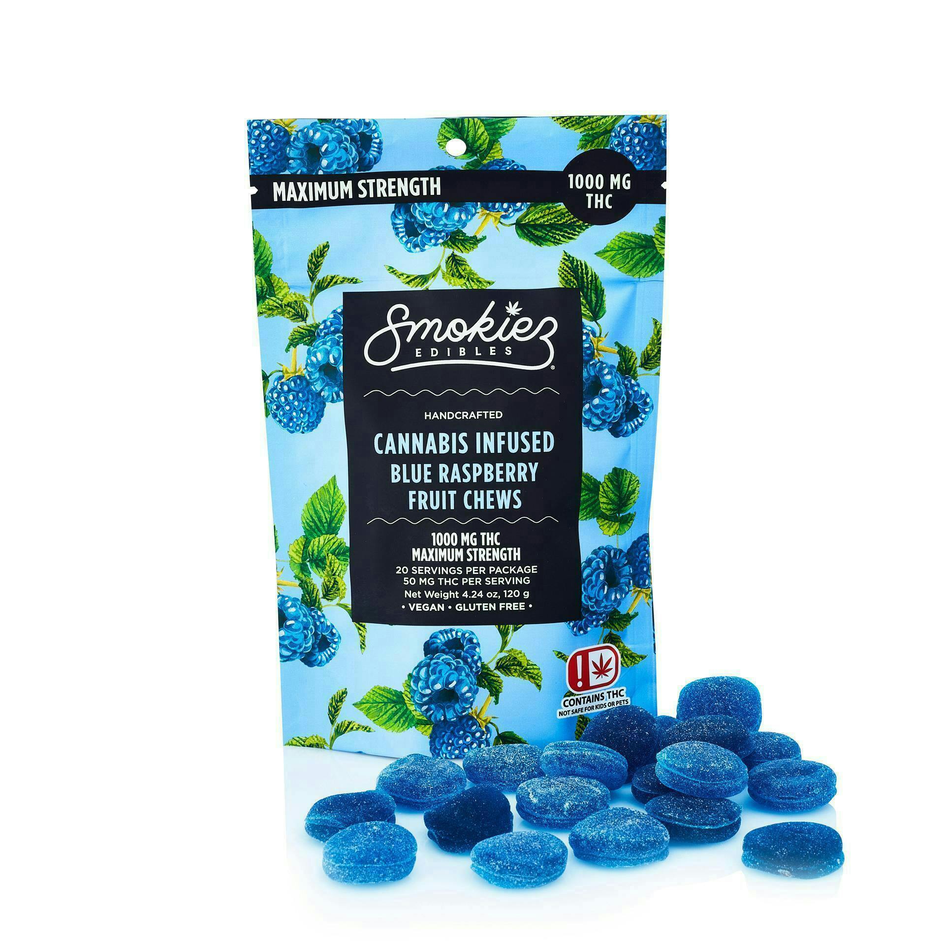 Blue Raspberry Gummies | 1000mg | 20ct | 50mg/ea