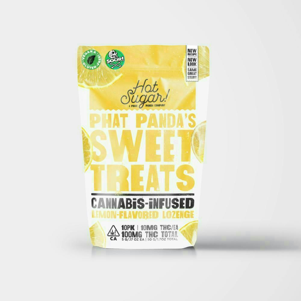 Sweet Treats | Sour Lemon Mints | 100mg | 10ct | 10mg/ea