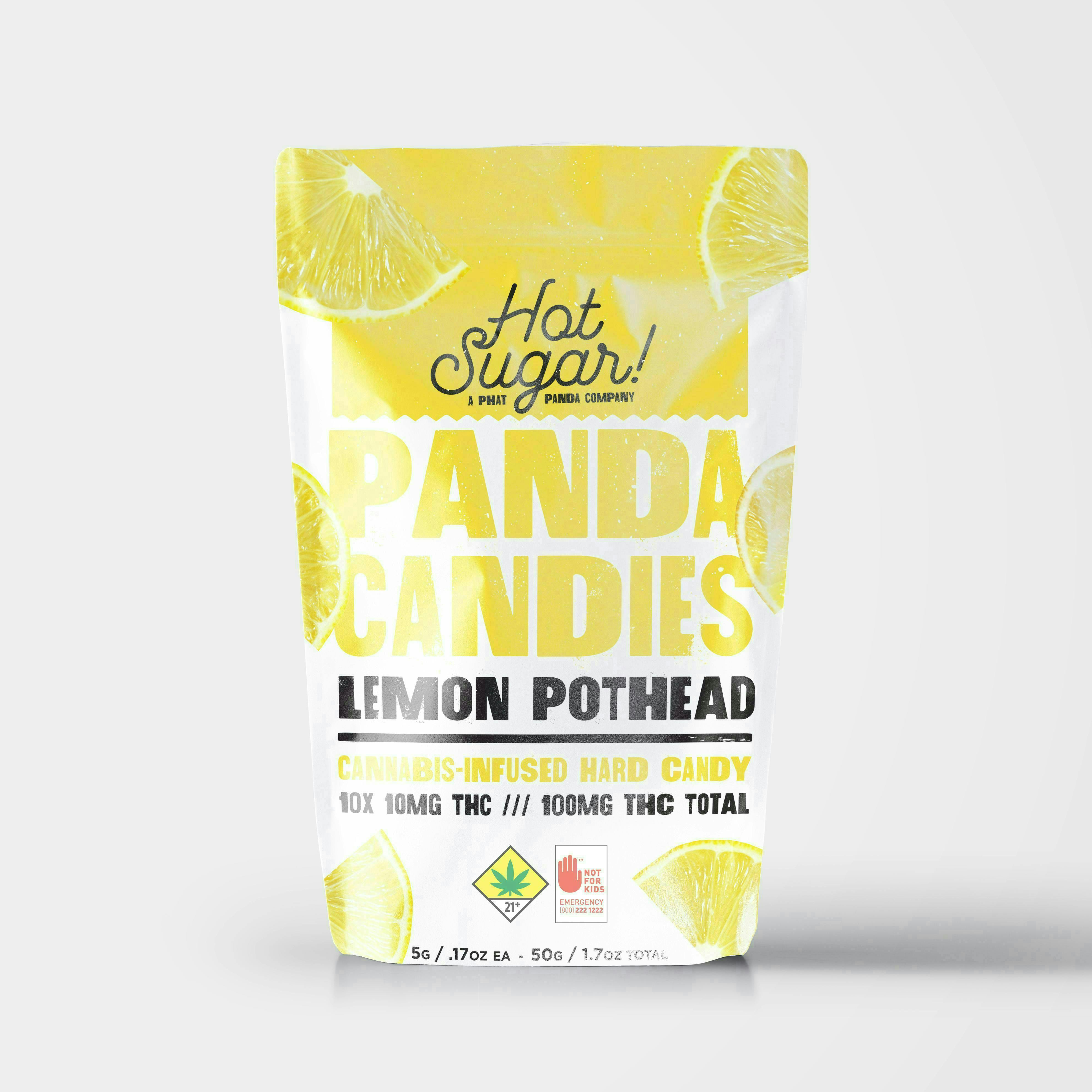 Panda Candies | Lemon Gummies | 100mg | 10ct | 10mg/ea