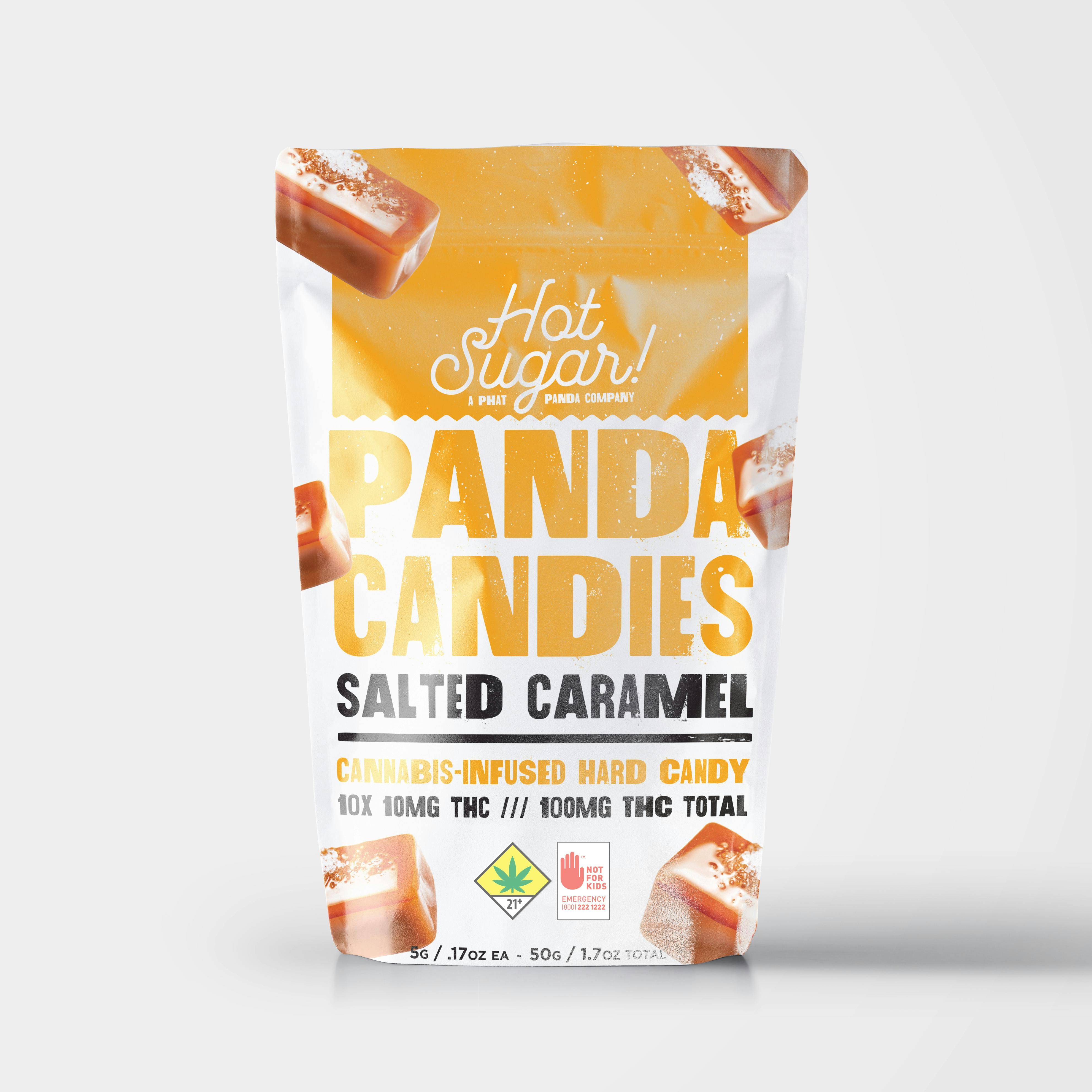 Salted Caramel Panda Candies 100mg Hot Sugar 5604