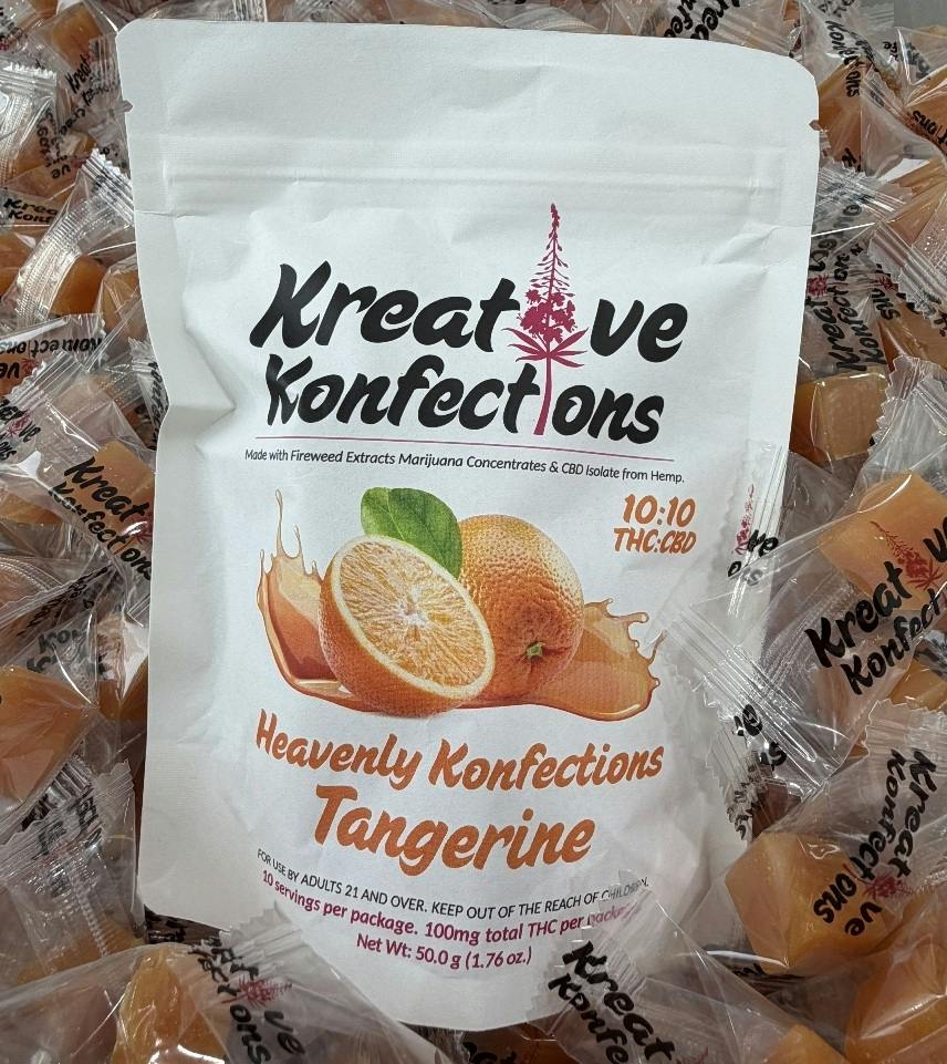 Tangerine Heavenly Konfections | Indica | 100mg | 10pk