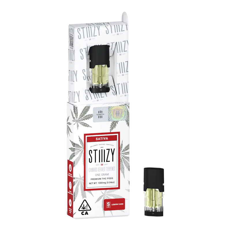 STIIIZY Vape Cartridge - LEMON CAKE 1G CDT Pod - STIIIZY, Cartridges